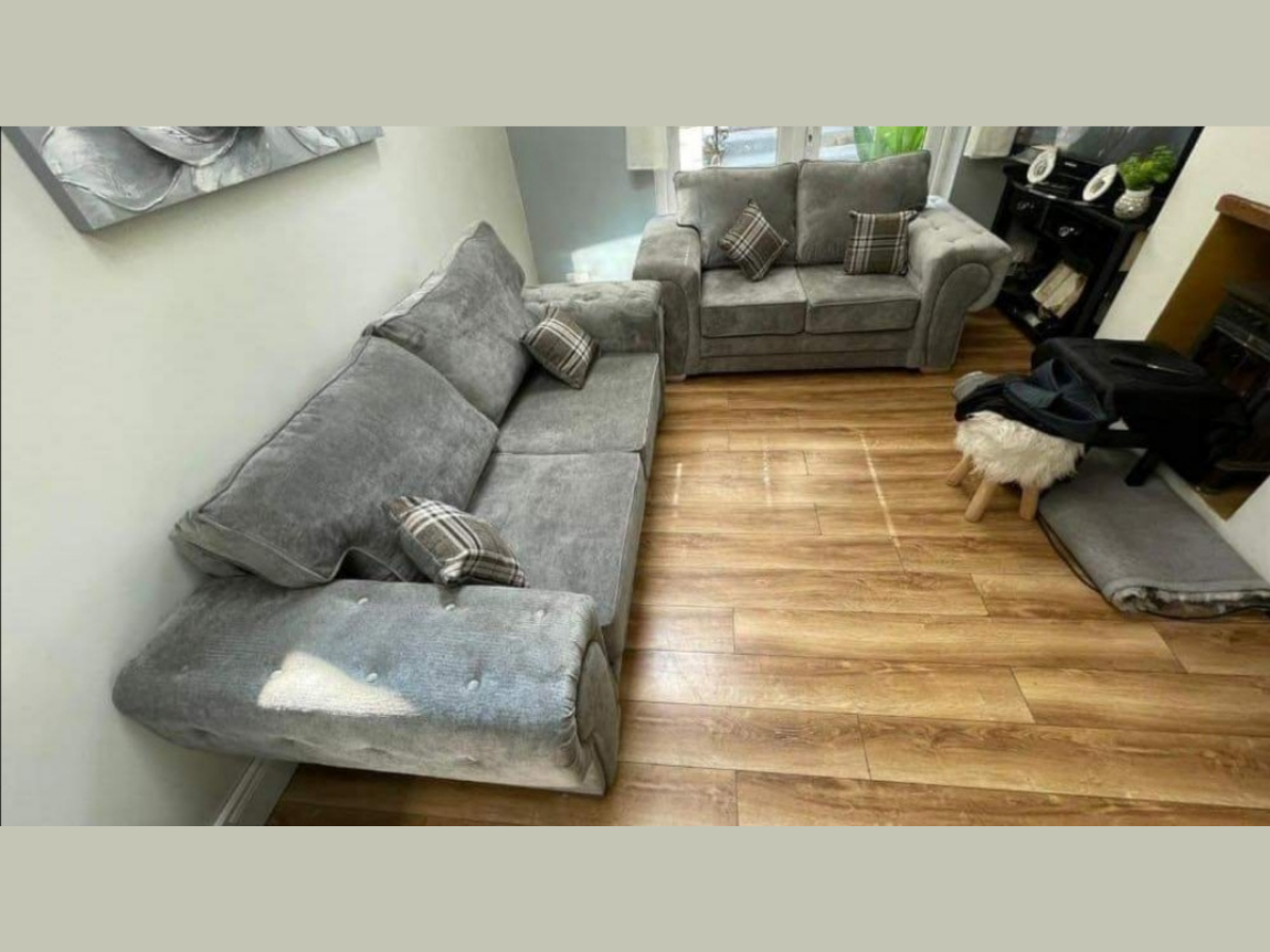 Vegas 3+2 Sofa Set Grey 