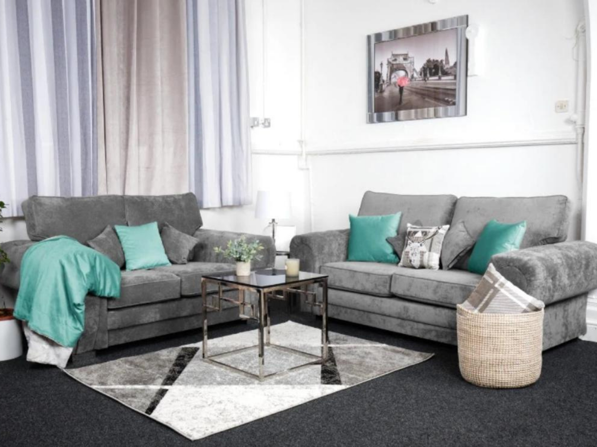 Vegas 3+2 Sofa Set Grey 