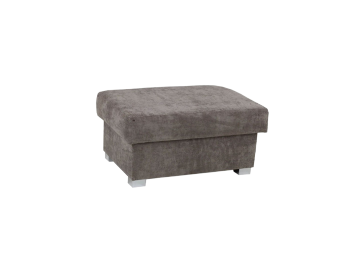Verona Grey Fabric FootStool
